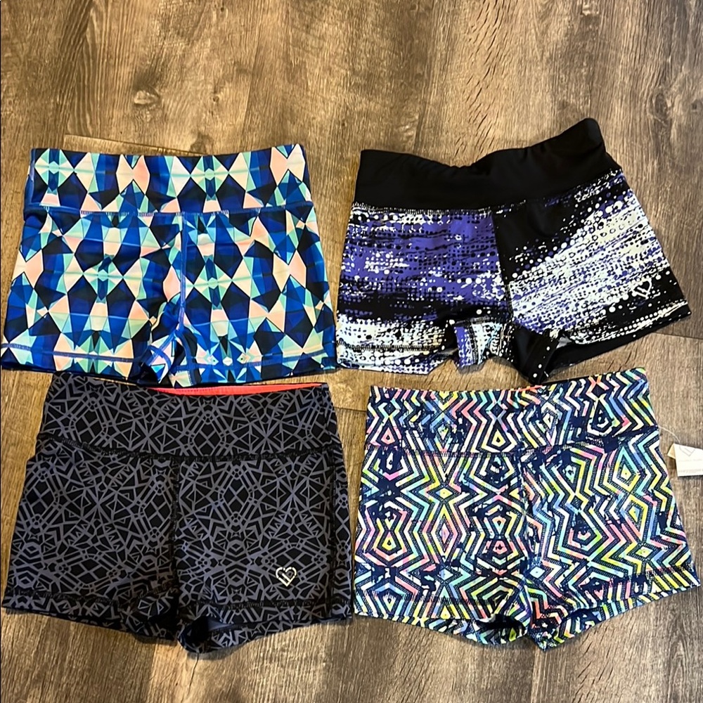 4 Aeropostale Women's Bike Shorts - Multicolor Patterns